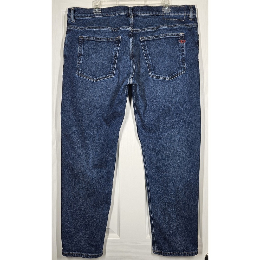Diesel 2006 D-Fining Tapered Button Fly Blue Jeans Men's 38 (38x27.5) Whiskering - Picture 2 of 14